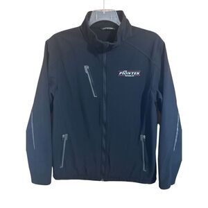 Port Authority Jim Piontek Trucking Logo Black Softshell Jacket Men's Size L